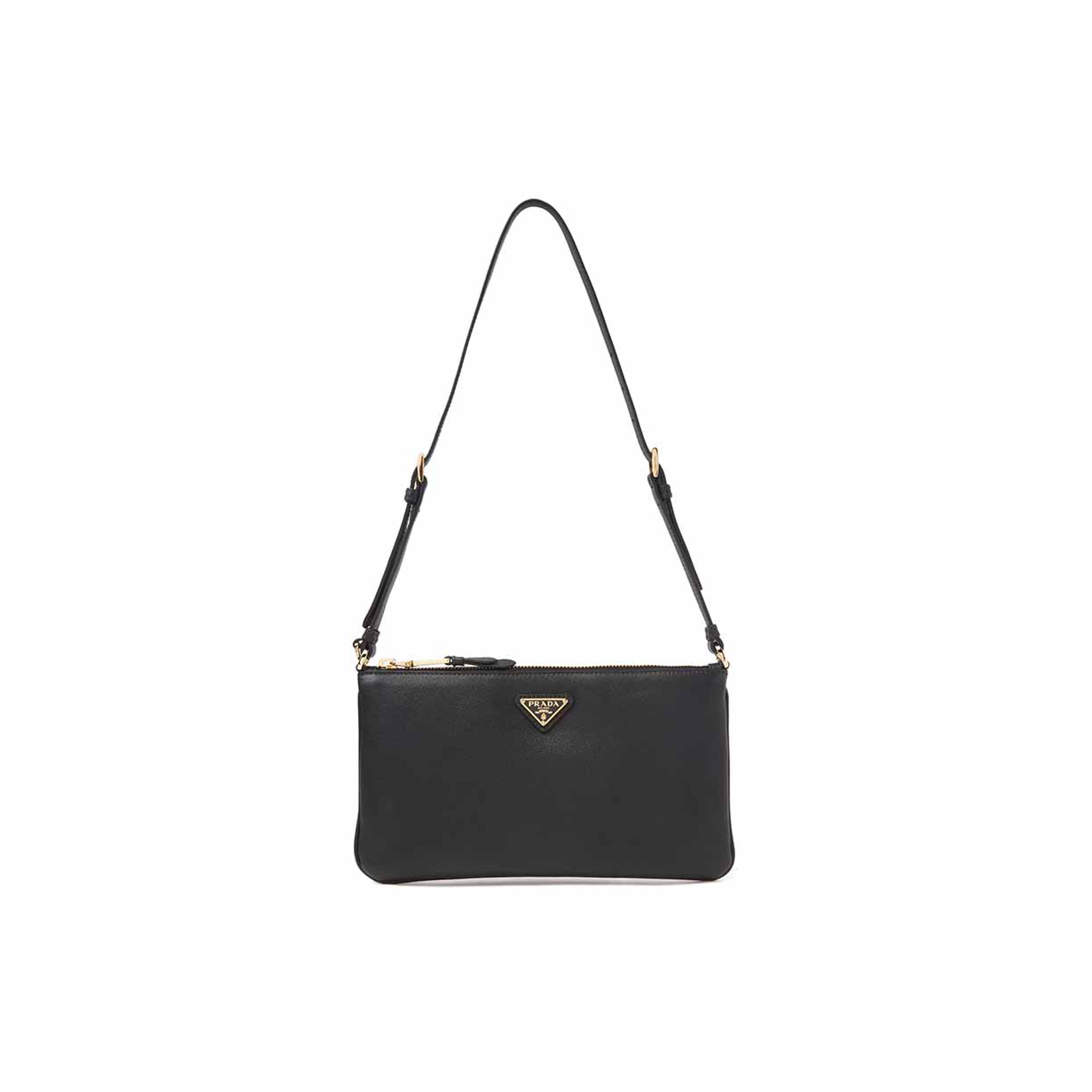 Pra*a small envelope shoulder bag in grained leather 1ne545 (24*14cm)